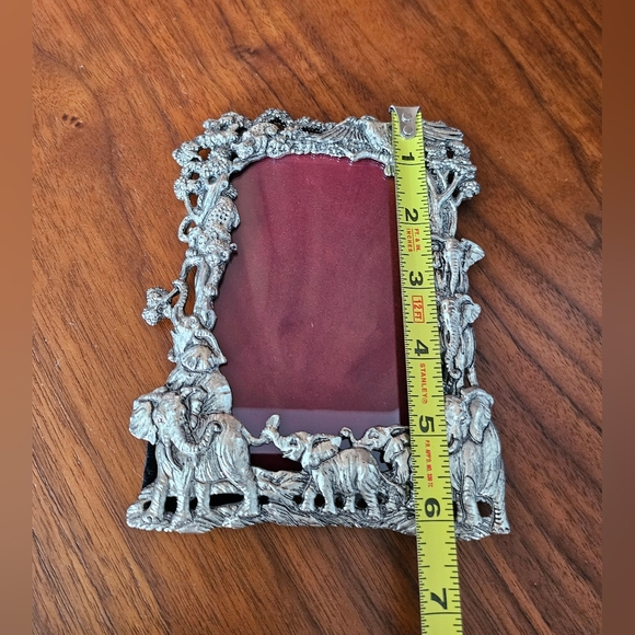 Vintage ARTHUR COURT 1995 Jungle Scene Elephants Leopards Bird Safari - Picture 9 of 16